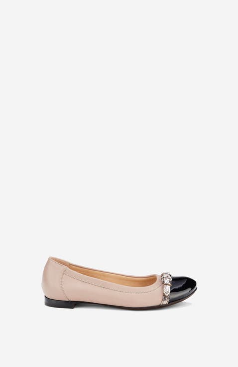 Monika Cap Toe Ballet Flat