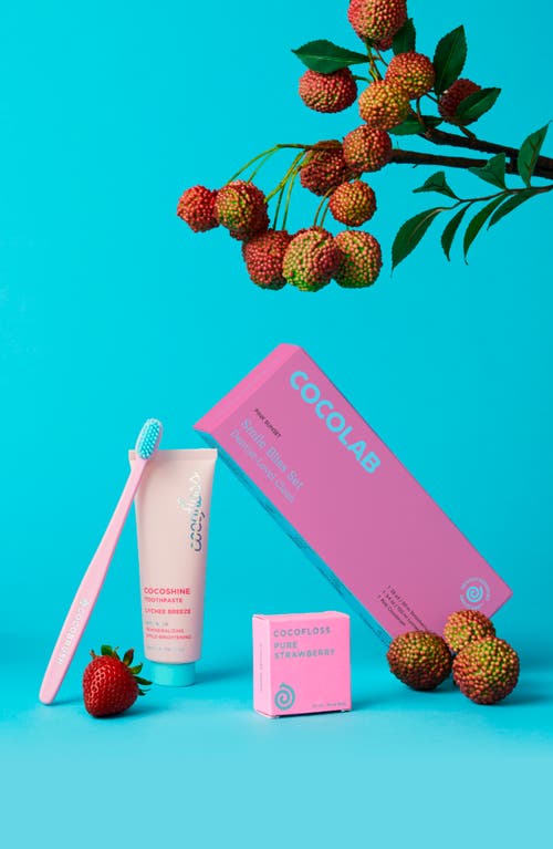Cocofloss Smile Bliss Set In Pink Sunset