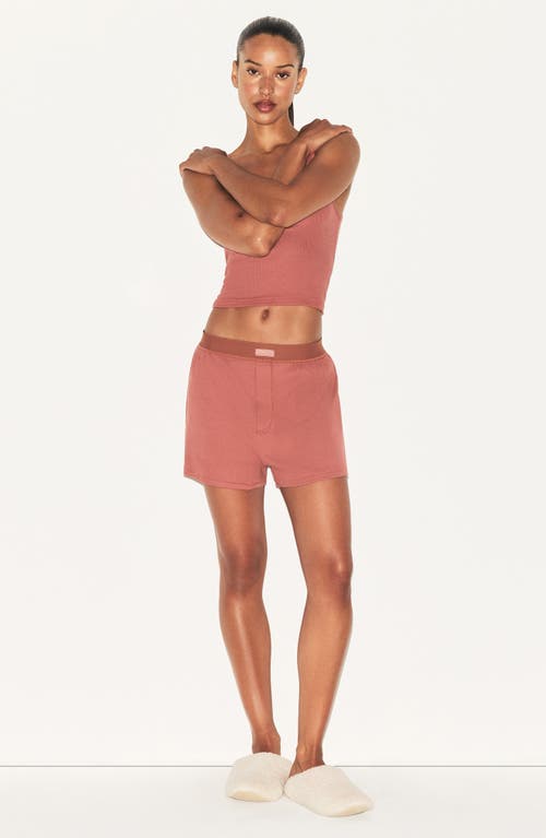 Skims Rib Stretch Cotton Loose Boxers
