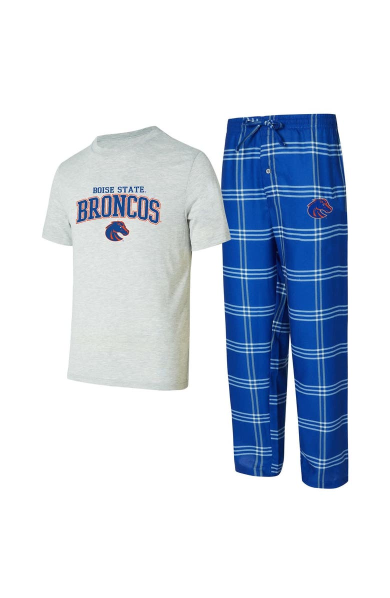 CONCEPTS SPORT Men's Concepts Sport Boise State Broncos T-Shirt & Pants Sleep Set, Main, color, Royal