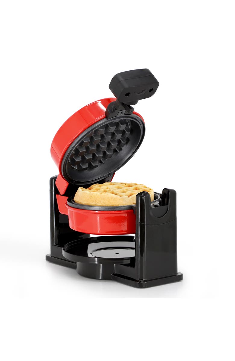 Megachef Non-Stick Round Electric Flip 5 Inch Belgian Waffle Maker in Red, Main, color, Red