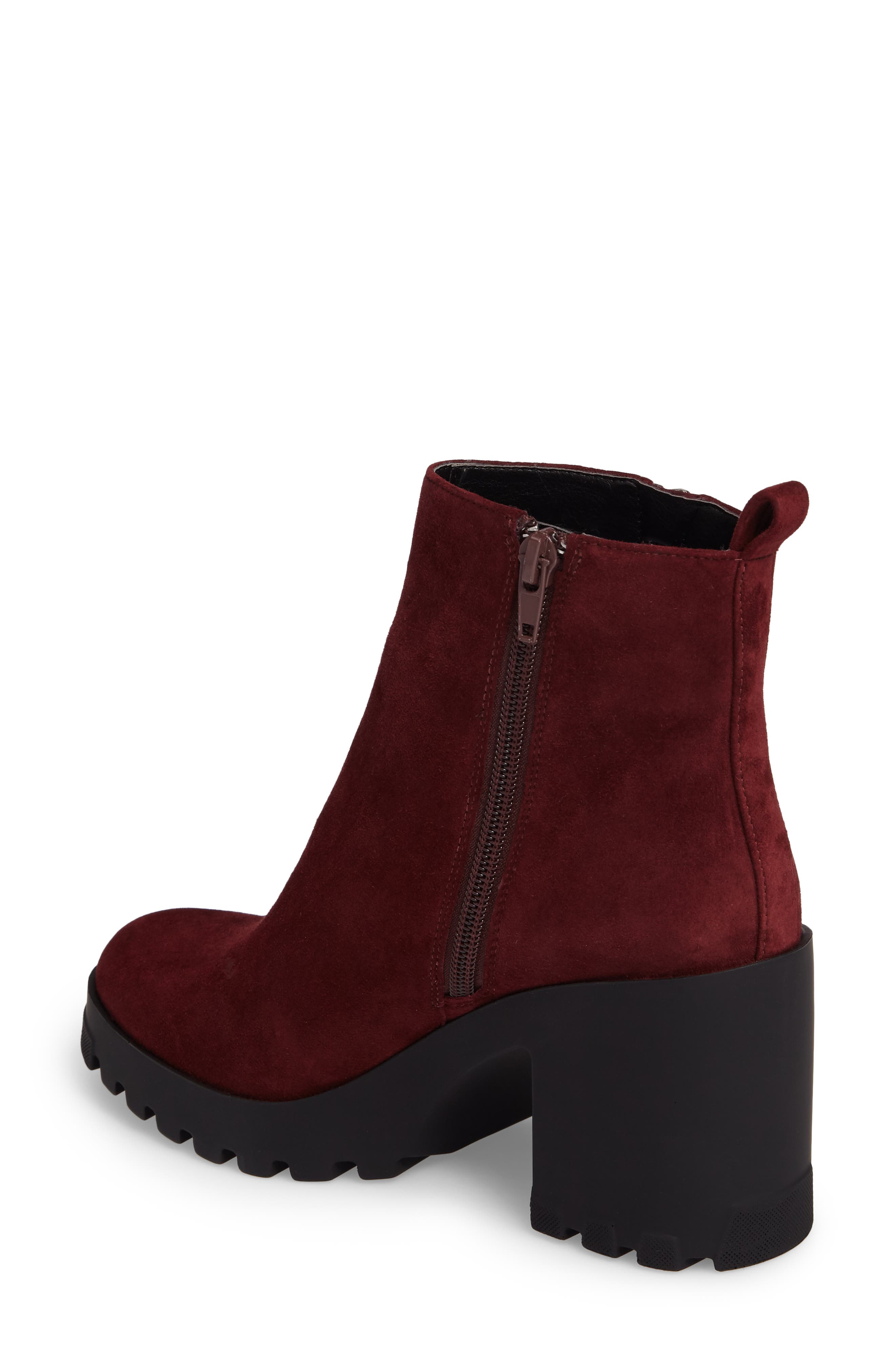 Ashlee Bootie, Alternate, color, BURGUNDY SUEDE