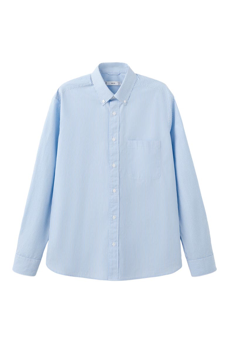 Regular Fit Stripe Button-Up Shirt, Alternate, color, SKY BLUE