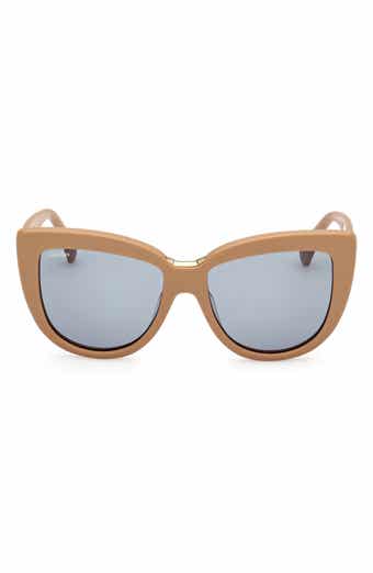 Max Mara Spark 55mm Polarized Cat Eye Sunglasses