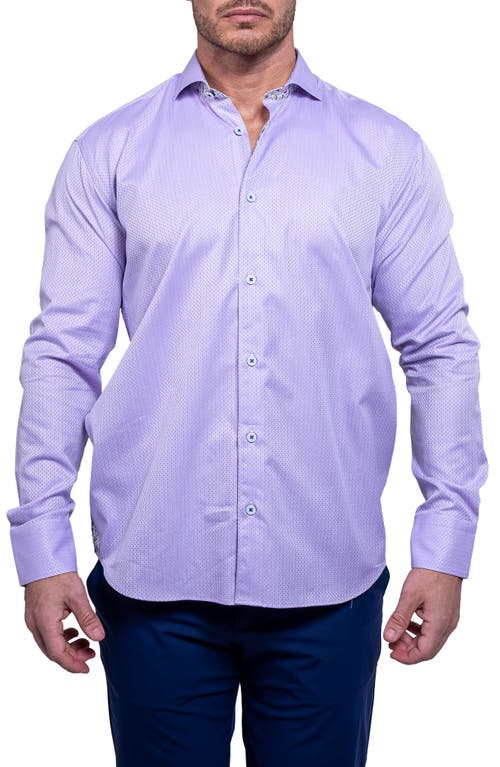 Maceoo Einstein Aristocratluxestretch Button-up Shirt In Purple