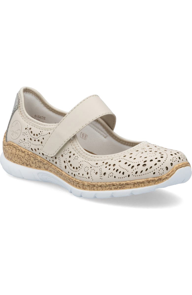 Rieker Nikita 99 Sneaker, Main, color, Perle/ Cement/ Perlcreme