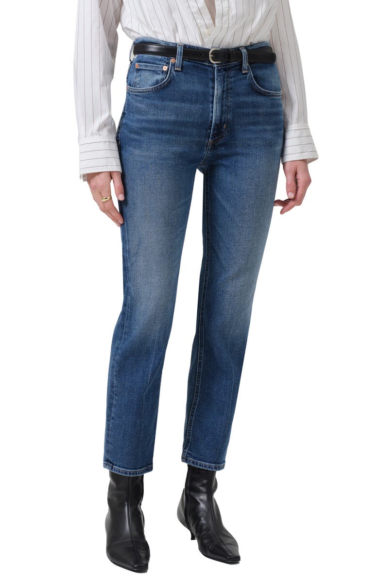 Citizens of Humanity Zurie High Waist Nonstretch Ankle Jeans, Alternate, color, Abalone