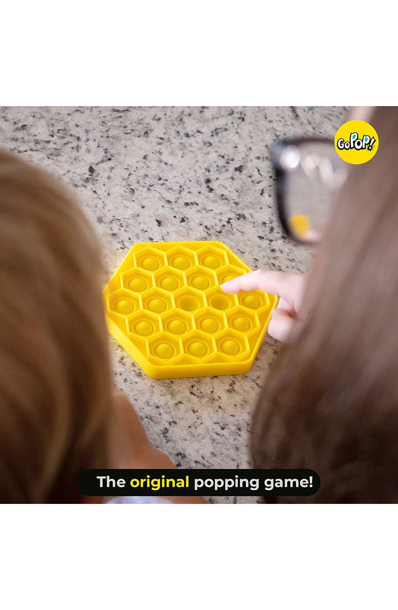 FoxMind Games Go Pop! Hexo, The Original and Ingenious Tactile Game, Alternate, color, Multicolored