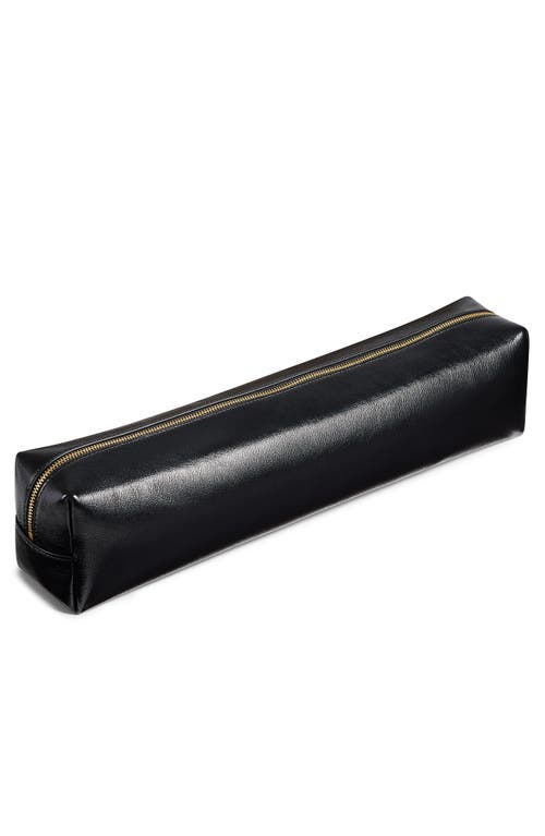 Khaite Kye Leather Pencil Case In Black
