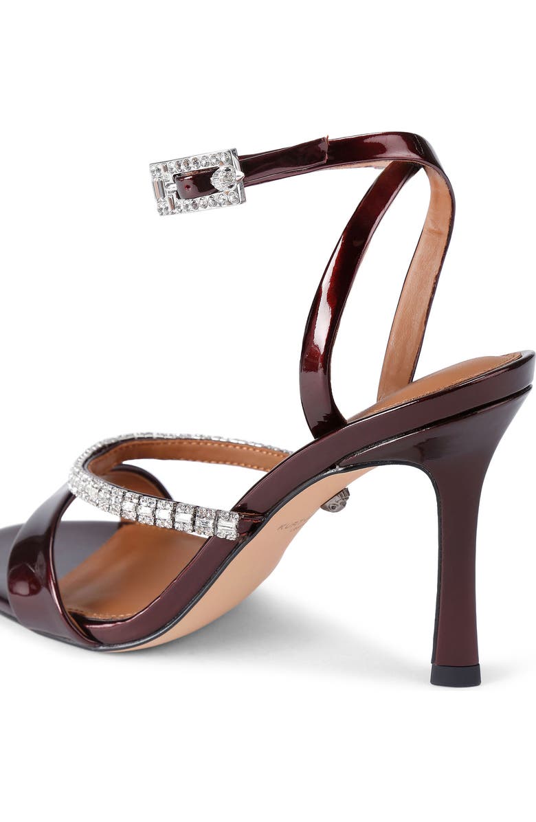 Kurt Geiger London Crystal Ankle Strap Sandal, Alternate, color, Medium Red