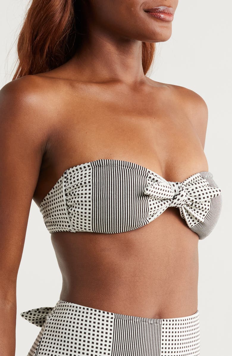 lemlem Ava Bandeau Bikini Top, Alternate, color, Semira Vanilla