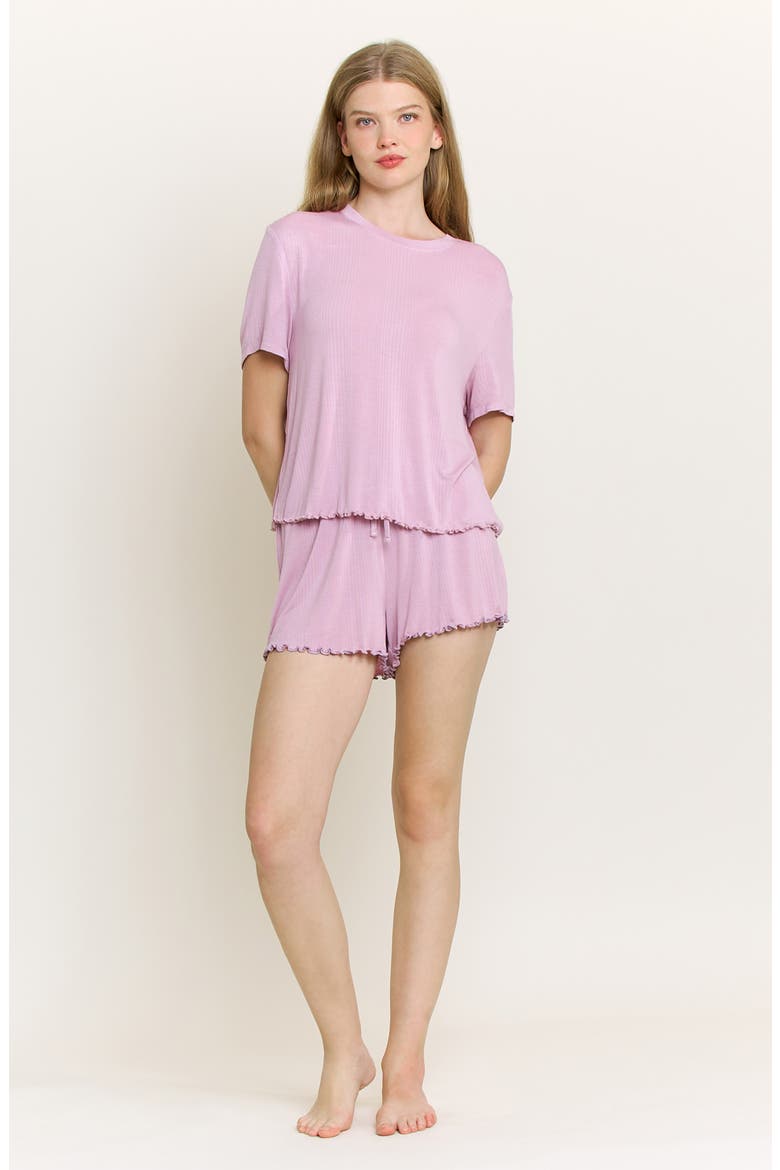 Dreamland Rib Pajamas, Alternate, color, IRIS BLOOM