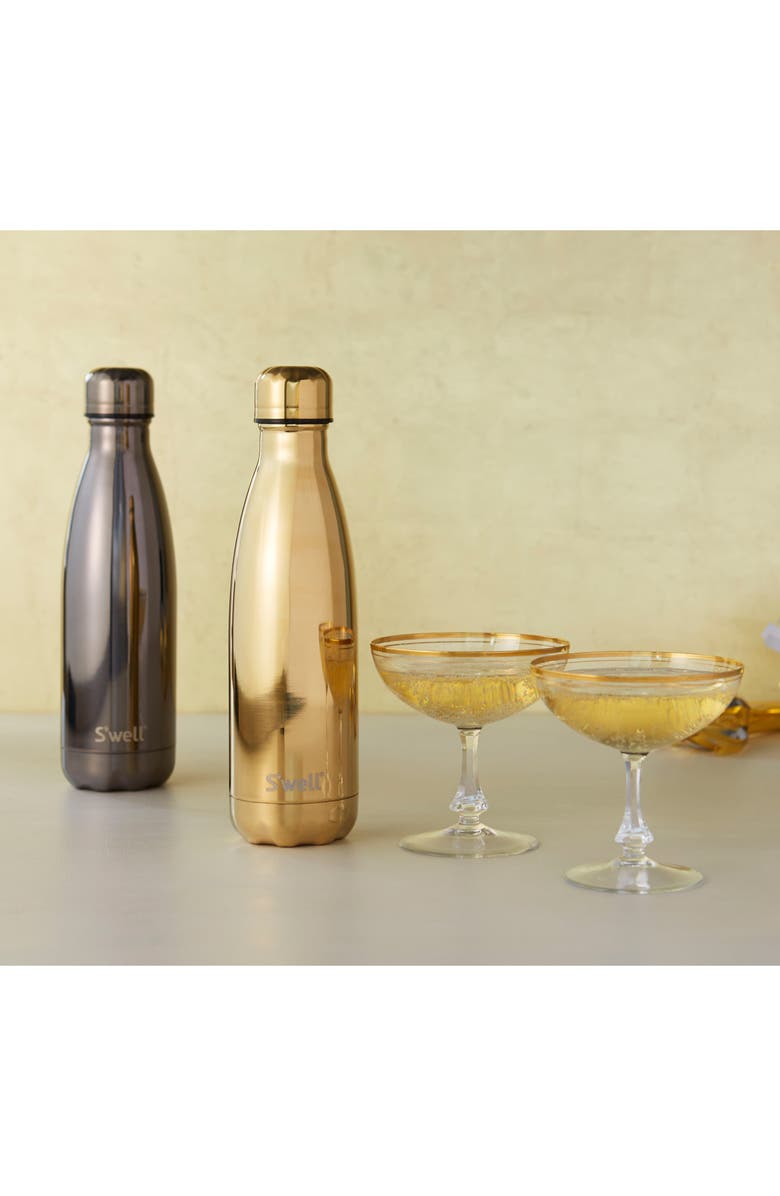 S'well 'Metallic Collection - Yellow Gold' Stainless Steel Water Bottle, Alternate, color,