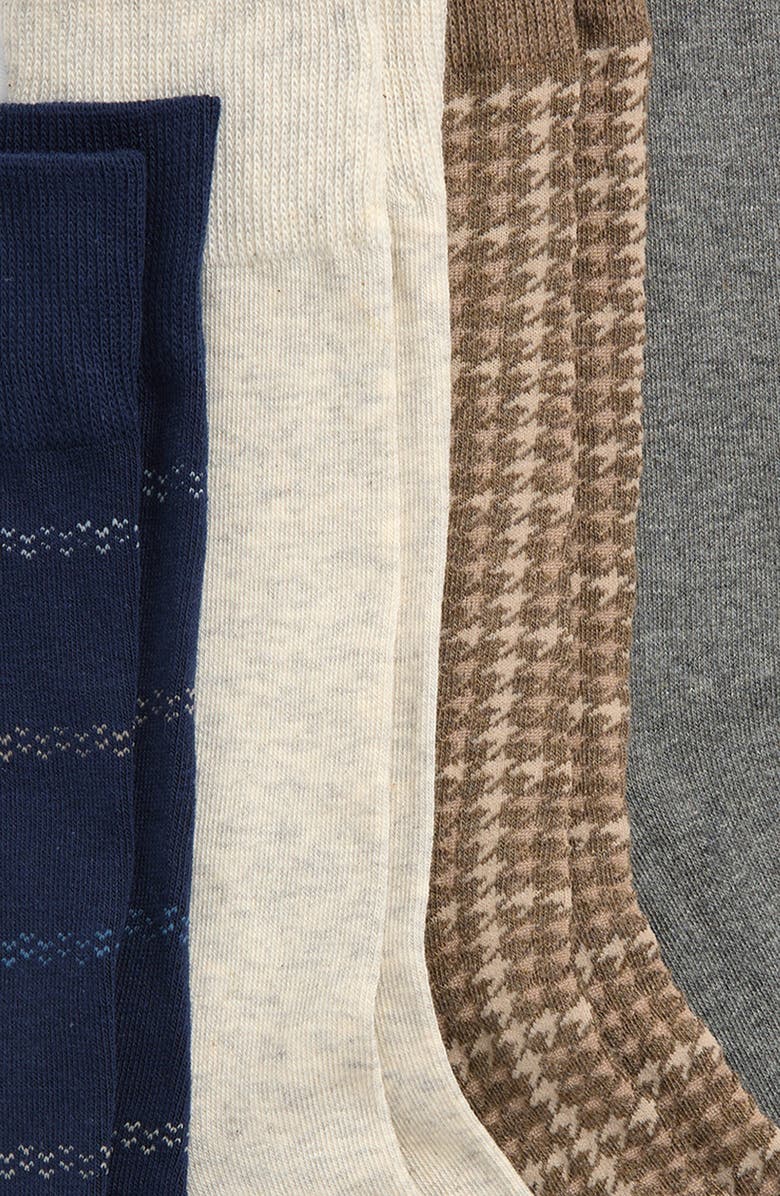 Cole Haan Assorted 4-Pack Dress Socks, Alternate, color,