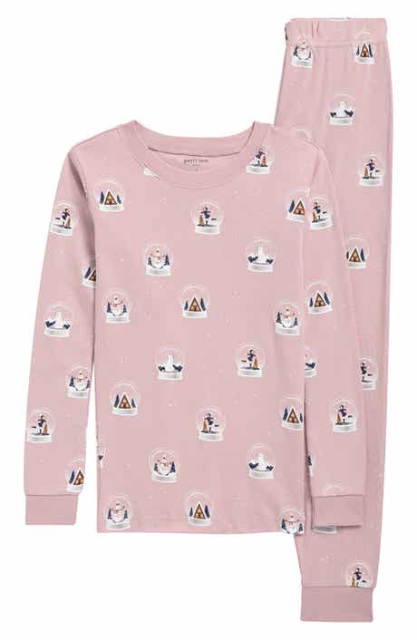 Kids' Snow Globe Print Fitted Two-Piece Organic Cotton Pajamas