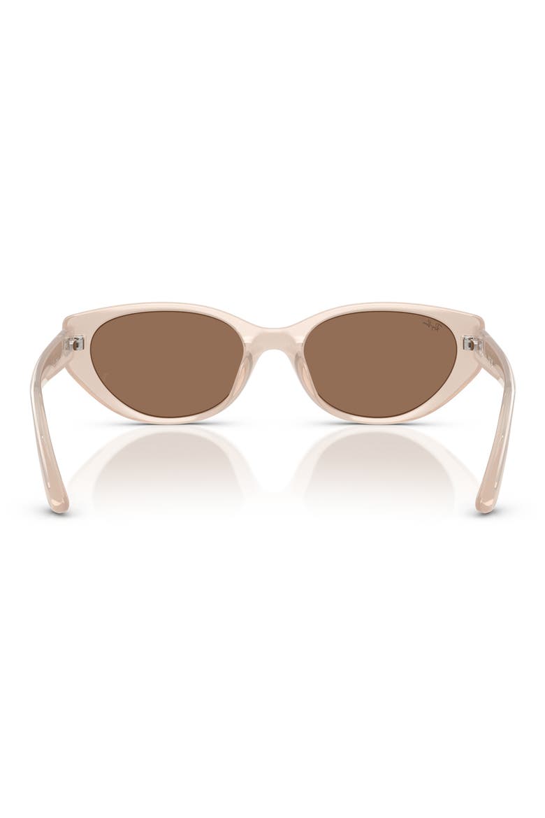 55mm Pillow Sunglasses, Alternate, color, OPAL BEIGE