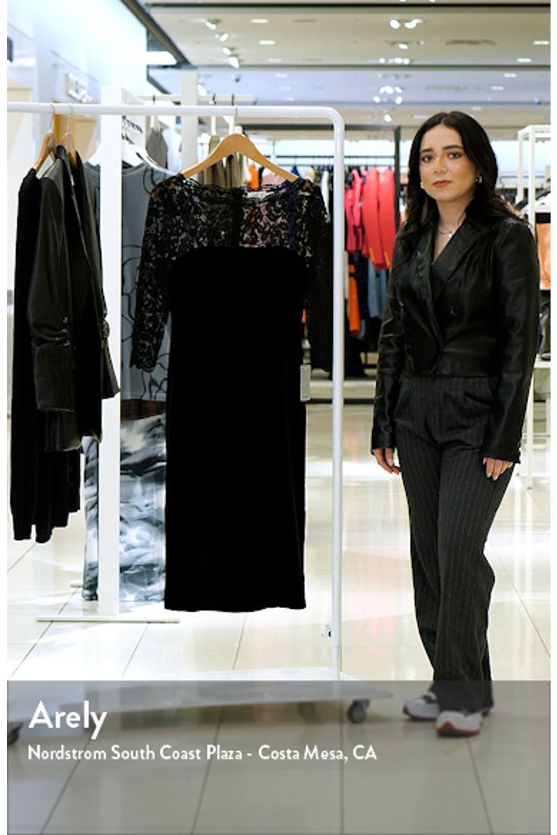 Lace & Velvet Sheath Dress video
