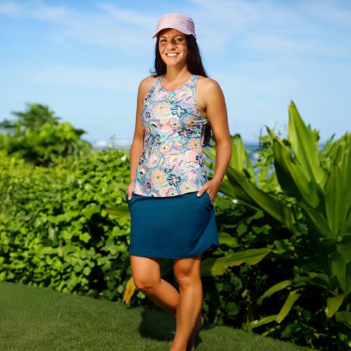 Uv Skinz High Neck Tankini In Florida Floral