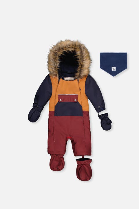 Play Car Seat Fleece Neckwarmer One Piece Snowsuit