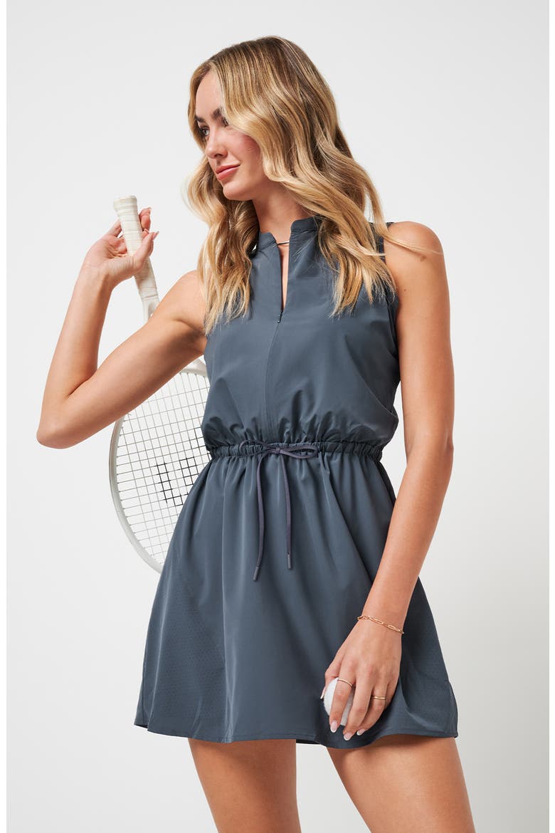Weekend Paradise Tie Waist Sleeveless Minidress, Alternate, color, OMBRE BLUE