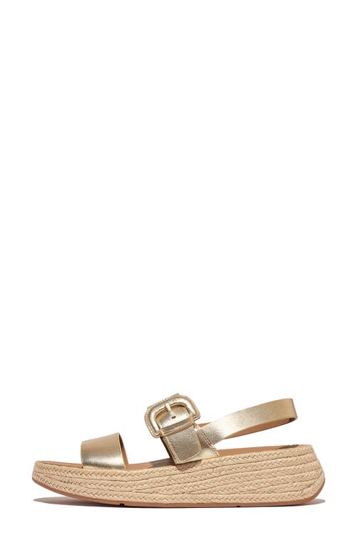 Fitflop F-mode Espadrille Sandal In Gold