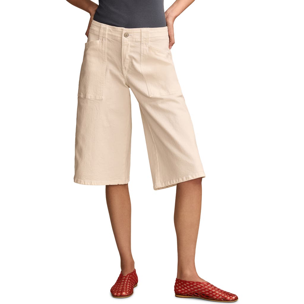 LUCKY BRAND LUCKY BRAND STRETCH COTTON CULOTTES