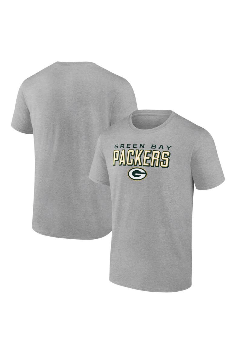 Men's Heather Gray Green Bay Packers Swagger T-Shirt, Main, color, Heather Gray