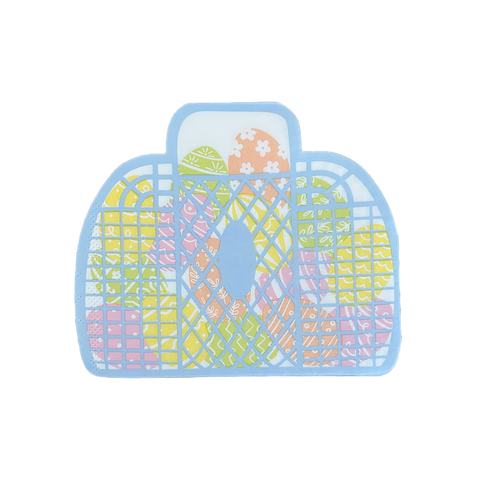 Bunnies In The Garden Basket Large Napkins