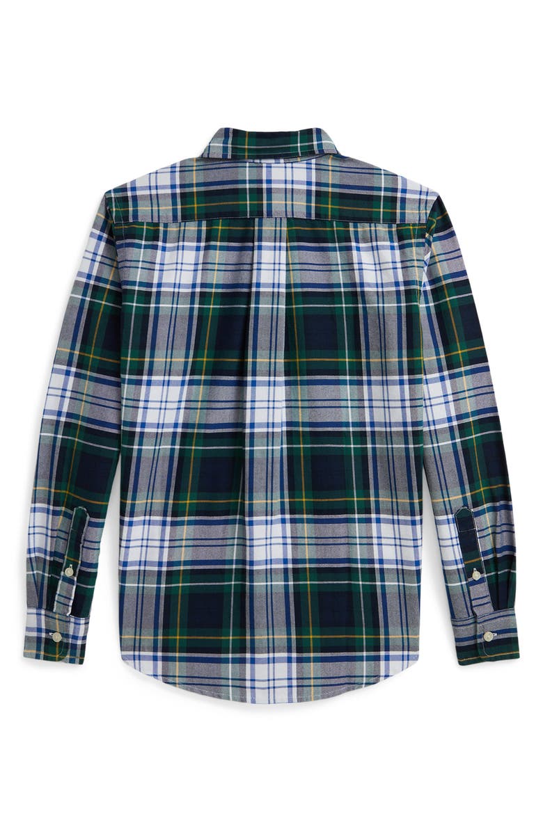 Polo Ralph Lauren Kids' Classic Plaid Cotton Button-Down Oxford Shirt, Alternate, color,