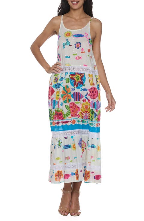 Fish Cotton Midi Sundress