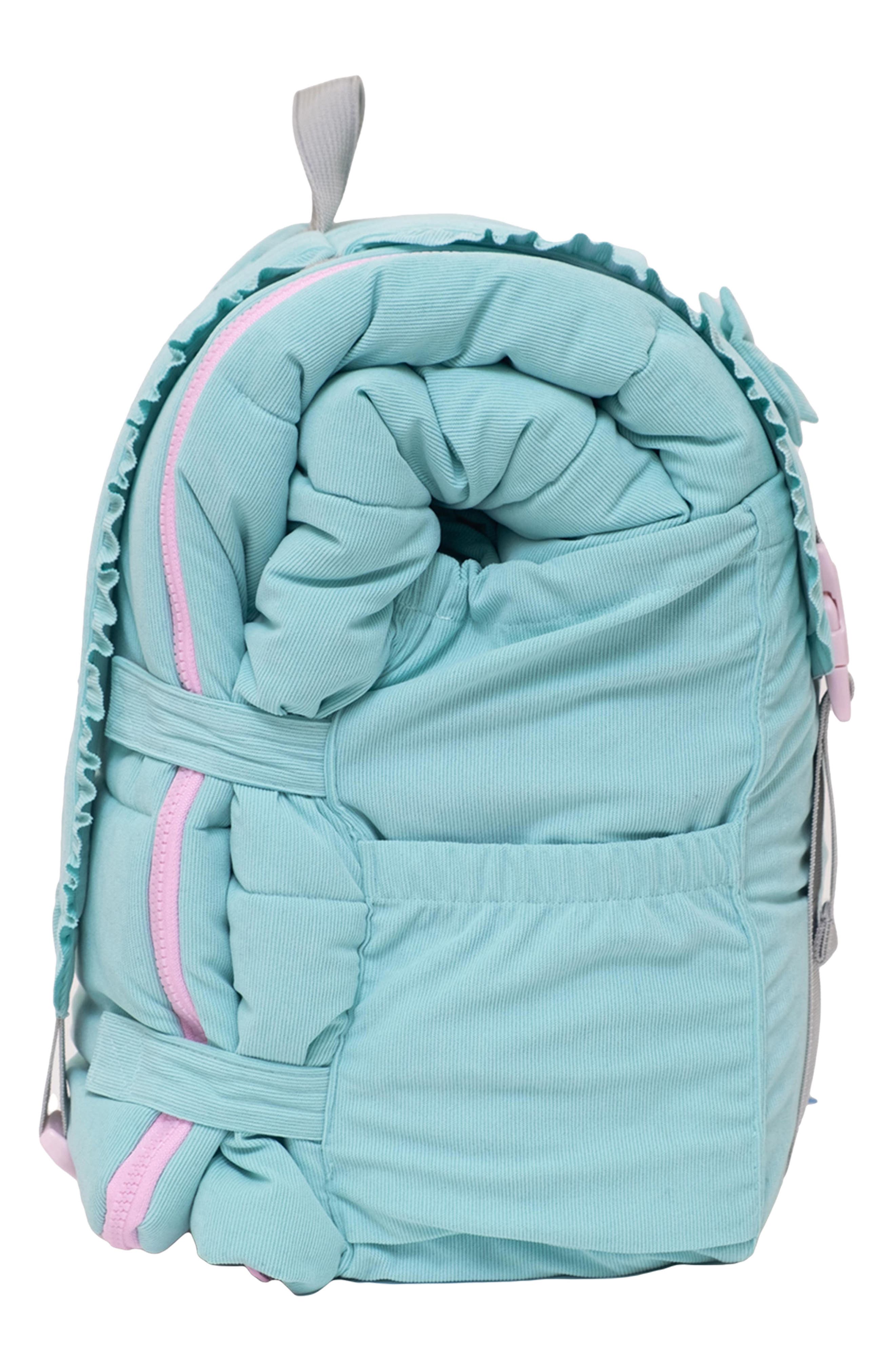 Kids' Sleep-n-Pack Sleeping Bag Backpack, Alternate, color, AQUA