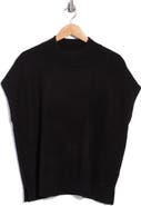 MAX STUDIO Mock Neck Short Sleeve Sweater