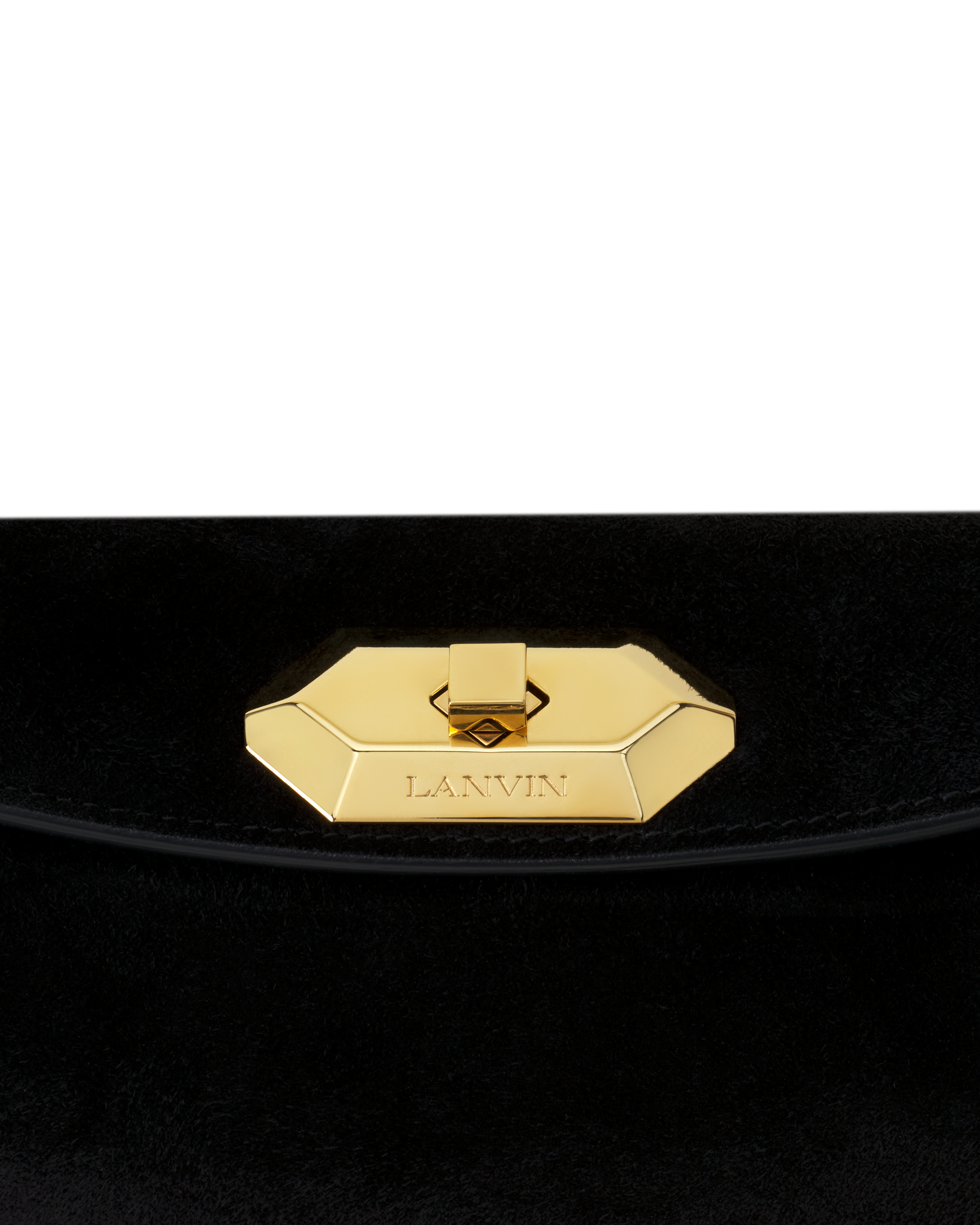 Lanvin Compagnon Small Asymmetrical Bag In Python Finishing, Alternate, color, Black/Black