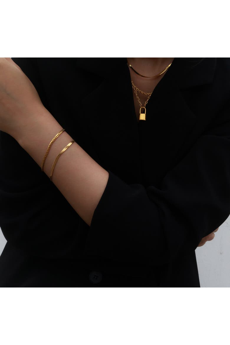 Greta Bracelet, Alternate, color, Gold