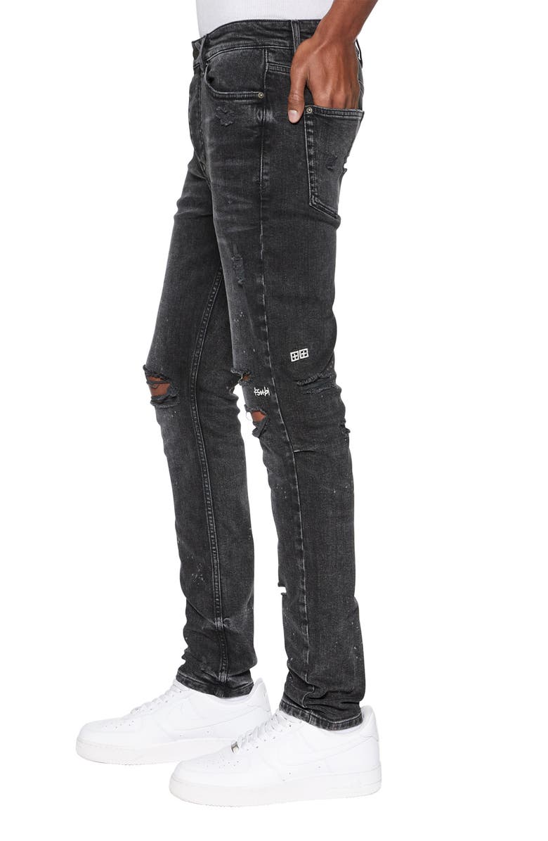 Ksubi Chitch Blakk Rokk Skinny Jeans, Alternate, color, 