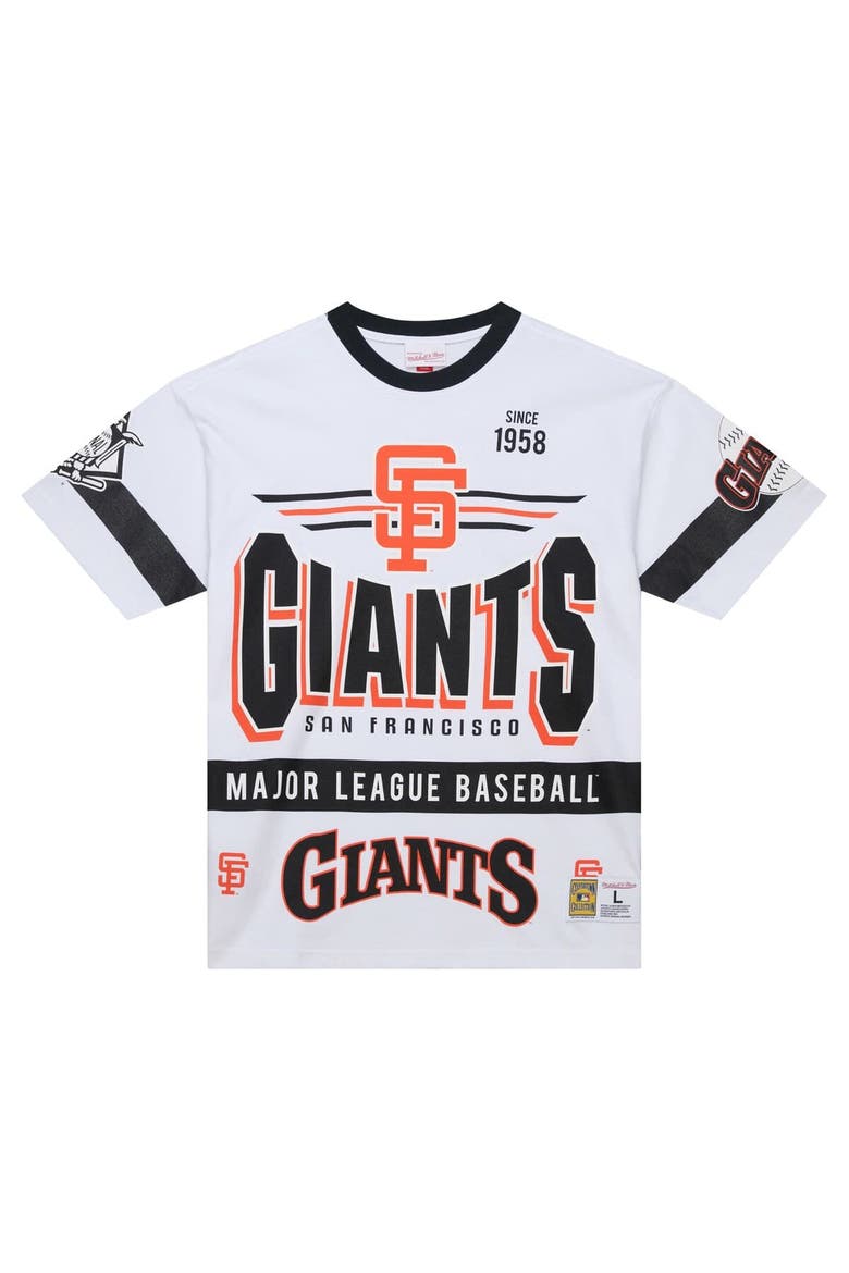 Men's Mitchell & Ness White San Francisco Giants Cooperstown Collection Team Origins Premium T-Shirt, Alternate, color, White