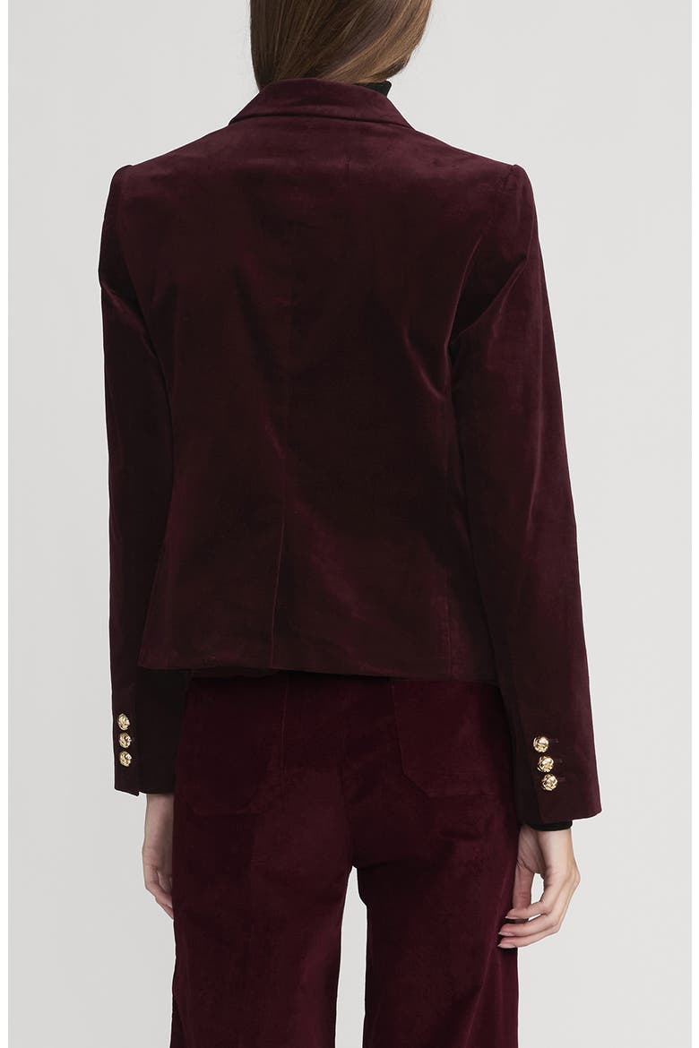 The Velvet Smart Blazer, Alternate, color, CABERNET
