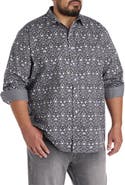 Synrgy by DXL Big & Tall Floral Sport Shirt