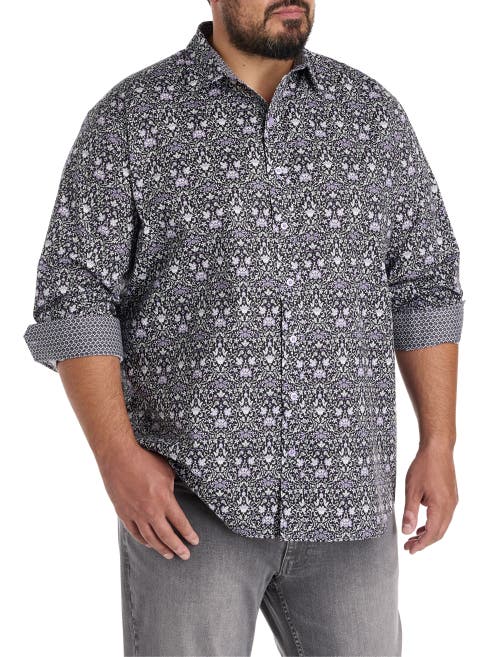 Synrgy By Dxl Big & Tall Floral Sport Shirt In Multi