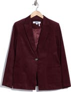 DKNY Stretch Corduroy One Button Blazer