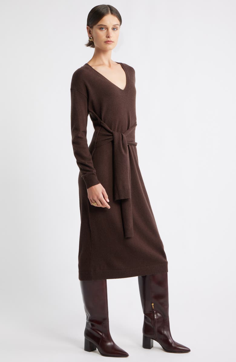 Nordstrom Long Sleeve Wool & Cashmere Blend Sweater Dress, Alternate, color, 
