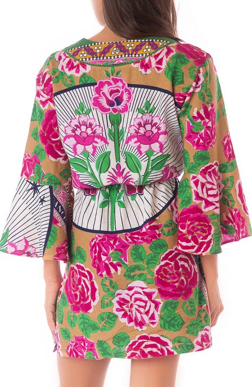 Maaji Cerise Linen Cover-up Dress In Open Yellow