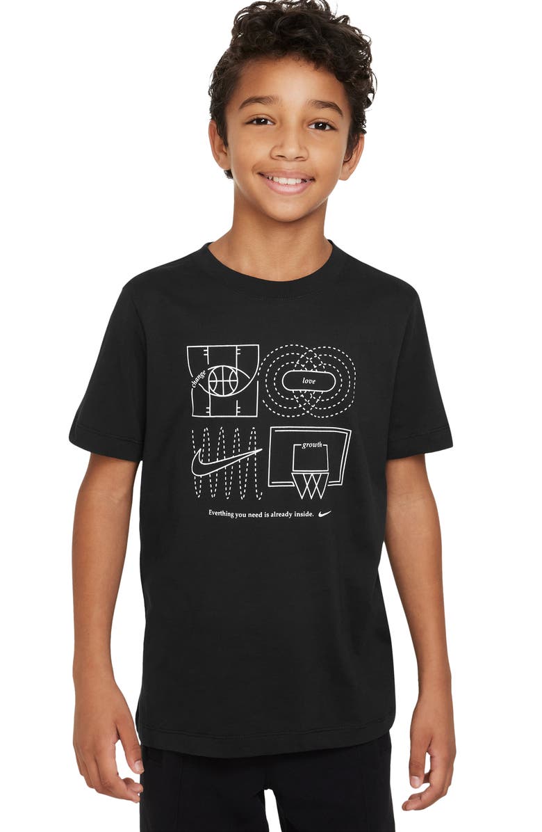 Nike Kids' Sportswear Culture of Basketball Graphic T-Shirt, Main, color, 