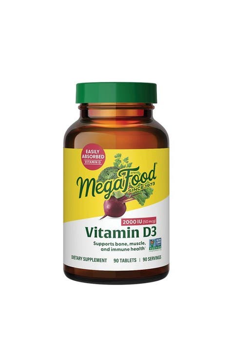 Vitamin D3 2000 IU (50 mcg), Vegetarian, Gluten Free, Non-GMO, Kosher, 90 Tablets