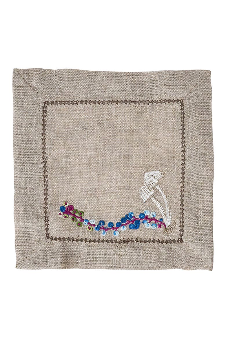 Forest Walk Set of 4 Cocktail Napkins, Alternate, color, MULTI
