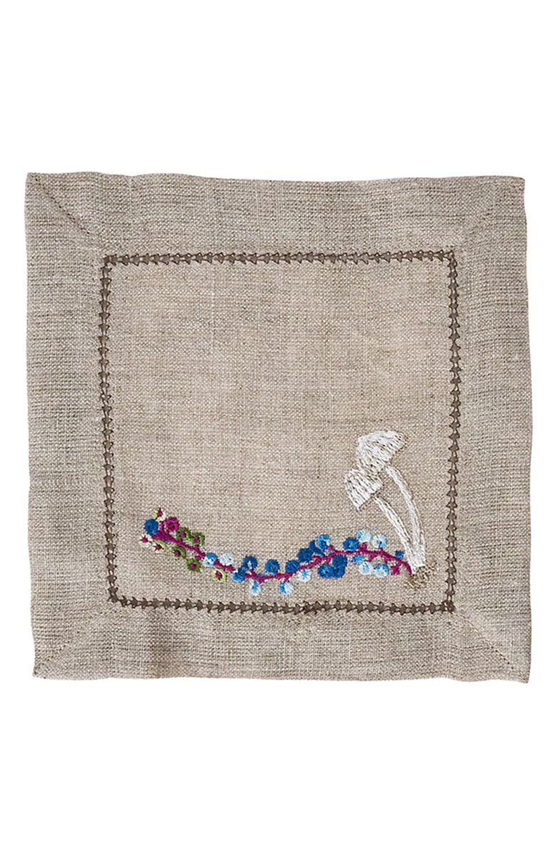 Juliska Forest Walk Set of 4 Cocktail Napkins, Alternate, color, Multi