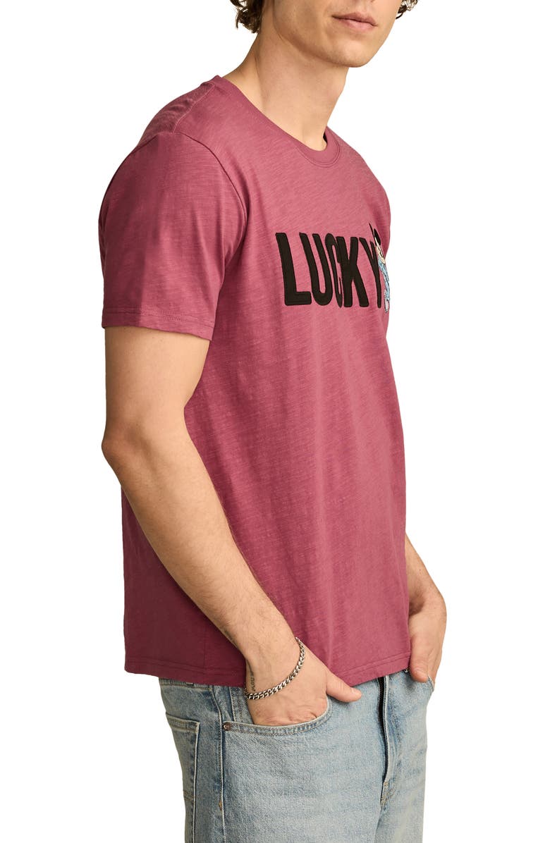 Lucky Brand x Disney Mickey & Friends Lucky T-Shirt, Alternate, color, 