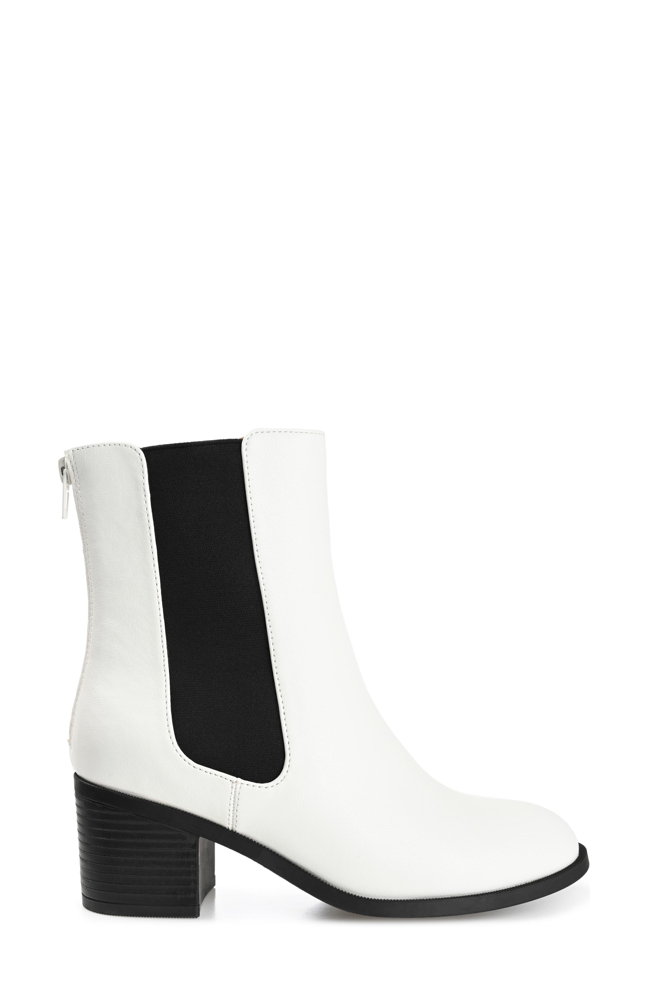 Journee Collection Tayshia Bootie, Alternate, color, White