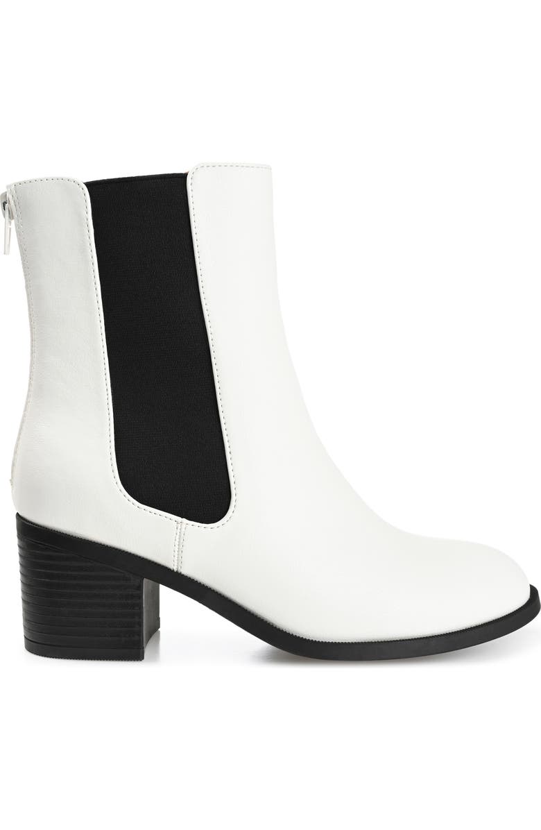 Journee Collection Tayshia Bootie, Alternate, color, White