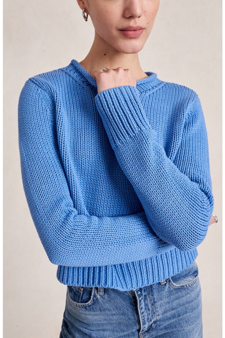 Solid Mini Marina Sweater, Alternate, color, Sky